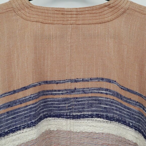 Elevenses Shoreline Kimono Cardigan Womens XS/S Peach Boho Western Beach Coastal - Picture 14 of 16